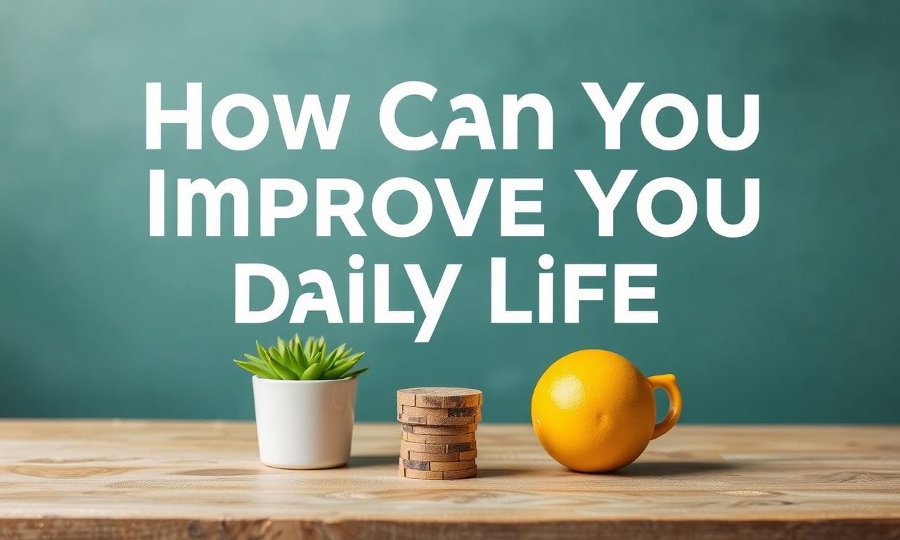 Günlük Hayatınızı Nasıl İyileştirebilirsiniz?