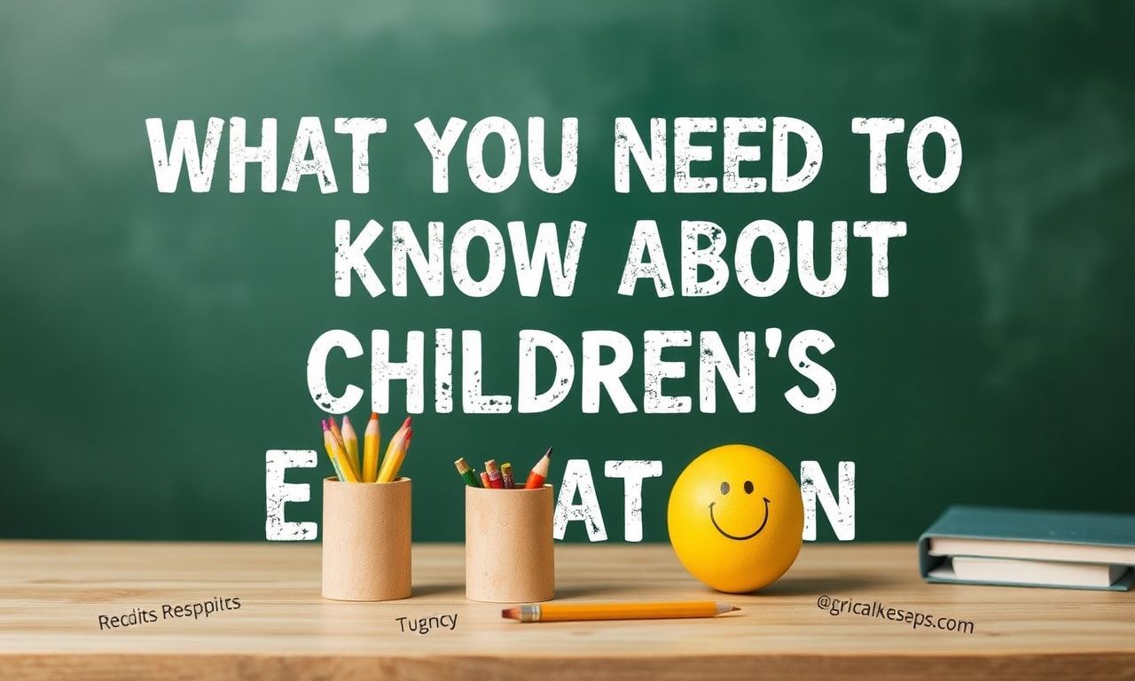 Çocukların Eğitimine Dair Bilinmesi Gerekenler