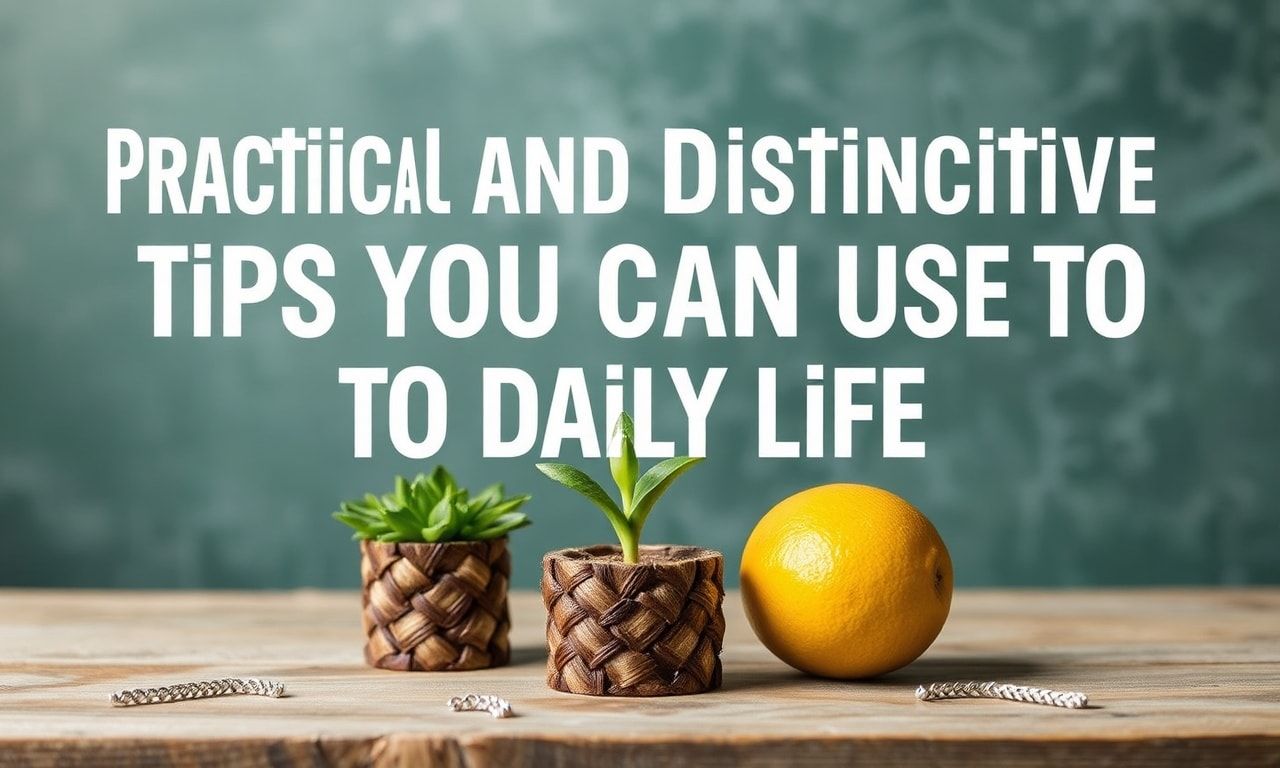 Günlük Yaşamda Kullanabileceğiniz Pratik ve Fark Yaratıcı İpuçları